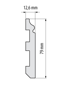 listwa przypodłogowa 12,6 x 79 - obrazek 2